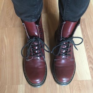 Doc Martins cherry red size 8